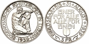 Switzerland 1939-B 5 Francs, Lucerne Shooting Festival; X-S20.  **SOLD OUT**