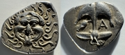THRACE: Apollonia Pontika (480-450 BCE) Ar Drachm, SNG Cop 454. 