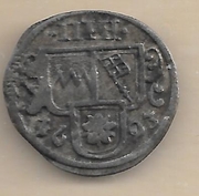WURZBURG: Johann Gottfried II von Guttenberg (1684-98)  1693 3 Heller; Helmschrott 462.  **SOLD OUT**
