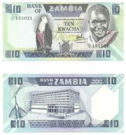Zambia ND (1980-88) 10 Kwacha, Pick 26d, B127d