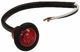 Mini Round Red LED Truck Trailer Light - 3/4" PC Rated LED Marker Clearance Light