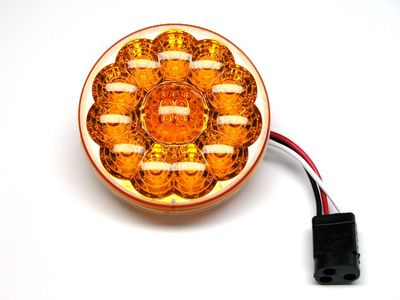 4" Amber w/15 Led  Park, Turn Lamp