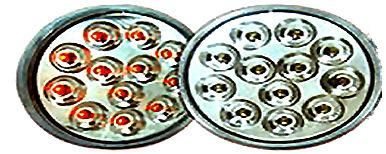 4" Mirrored Series Red LED Stop,Tail,Turn Light