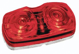 Double Bulls Eye Red Led C/M Lamp