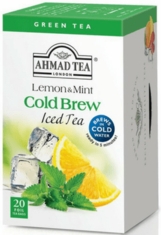Ahmad Lemon & Mint Cold Brew Green Iced Tea 20 Bags