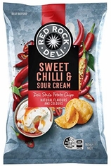 Australian Red Rock Crisps Sweet Chilli Sour Cream 90g Australian Red Rock Crisps Sweet Chilli Sour Cream 90g