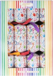 Caspari Happy Birthday Celebration Crackers 8ct
