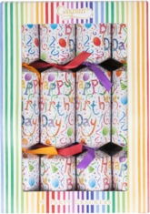 Caspari Happy Birthday Celebration Crackers 8ct