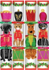 Caspari Toy Soldier Pets Christmas Crackers 8ct - Coming Christmas 2026