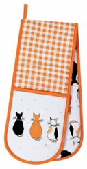 Cats in Waiting Double Oven Glove
