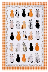 Cats In Waiting Tea Towel