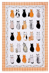 Cats In Waiting Tea Towel Cats In Waiting Tea Towel