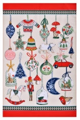Christmas Ornaments Tea Towel
