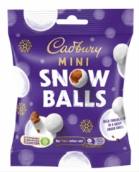 Cadbury Mini Snow Balls Bag 74g