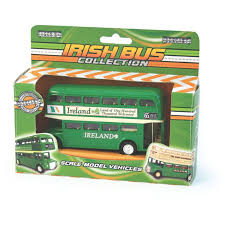 Diecast Green Irish Souvenir Bus Model