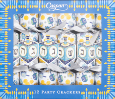 Caspari Dreidel, Dreidel, Dreidel Mini Hanukkah Crackers 6ct - Coming Hanukkah 2025