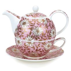 Dunoon Nuovo Pink Tea for One - 2 In Stock