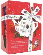 English Tea Shop Holiday Red Prism 12 Loose Leaf Tea Pyramid Bags - Coming Christmas 2025 RI