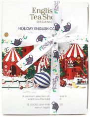 English Tea Shop Holiday White Prism 12 Loose Leaf Tea Pyramid Bags - Coming Christmas 2025 RI