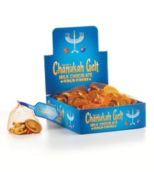 Fort Knox Chanukah Gelt Milk Chocolate Gold Coins Mesh Bag 42g  - Sold Out