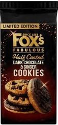 Fox's Fabulous Half Coated Dark Chocolate & Ginger 150g- Coming RI
