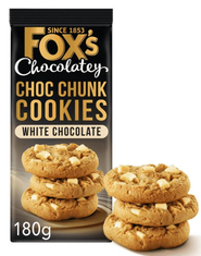 Fox's Chunkie Cookies White Chocolate 180g Fox's Chunkie Cookies White Chocolate 180g