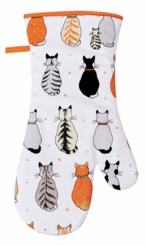 Cat In Waiting Gauntlet Single Oven Glove