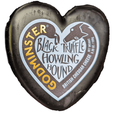 Godminster Black Truffle Howling Hound Cheddar Cheese 150g Godminster Black Truffle Howling Hound Cheddar Cheese 150g