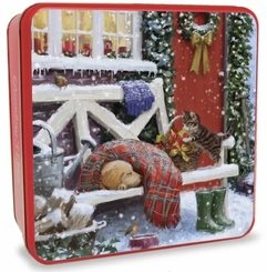 Grandma Wild's Embossed Winter Garden Dognap Tin 200g - Coming Christmas 2026 BWI
