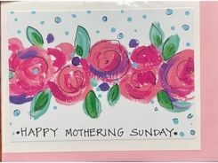 Happy Mothering Sunday Card with Rose Garland - Sold Out
