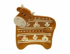 Hand Painted Highland Cow Ceramic Teabag Rest - Coming Soon