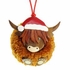 Highland Cow Pom Pom Bauble Highland Cow Pom Pom Bauble