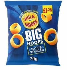 Hula Hoops Salt and Vinegar Big Hoops 70g - Coming Christmas 2026 RI