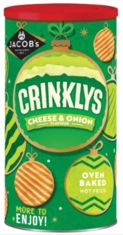 Jacobs Crinklys Cheese and Onion Drum 200g 