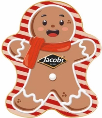Jacob�s Gingerbread Man Tin 90g - Coming Christmas 2026 PN