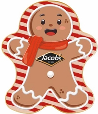 Jacob�s Gingerbread Man Tin 90g - Coming Christmas 2026 PN