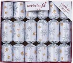 Robin Reed Glitter Snowsky Crackers 6ct - Coming Christmas 2026