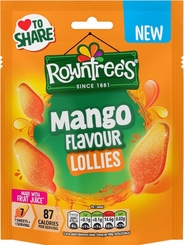 Rowntree�s Mango Flavour Lollies Sweets Pouch130g - Coming Soon