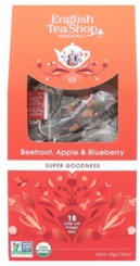 English Tea Shop Organic Beetroot, Apple & Blueberry Tea 15ct Pyramid Bags