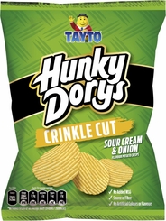 Hunky Dorys Crinkle Cut Sour Cream & Onion 45g