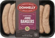 Case of 10 Donnelly Jumbo Sausages 1lb 8 Links