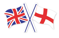 Union Jack & St. George Flag Sticker