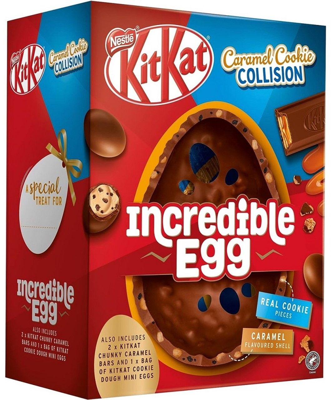 Kit Kat Chunky Carmel Cookie Collison Milk Chocolate Incredible Egg