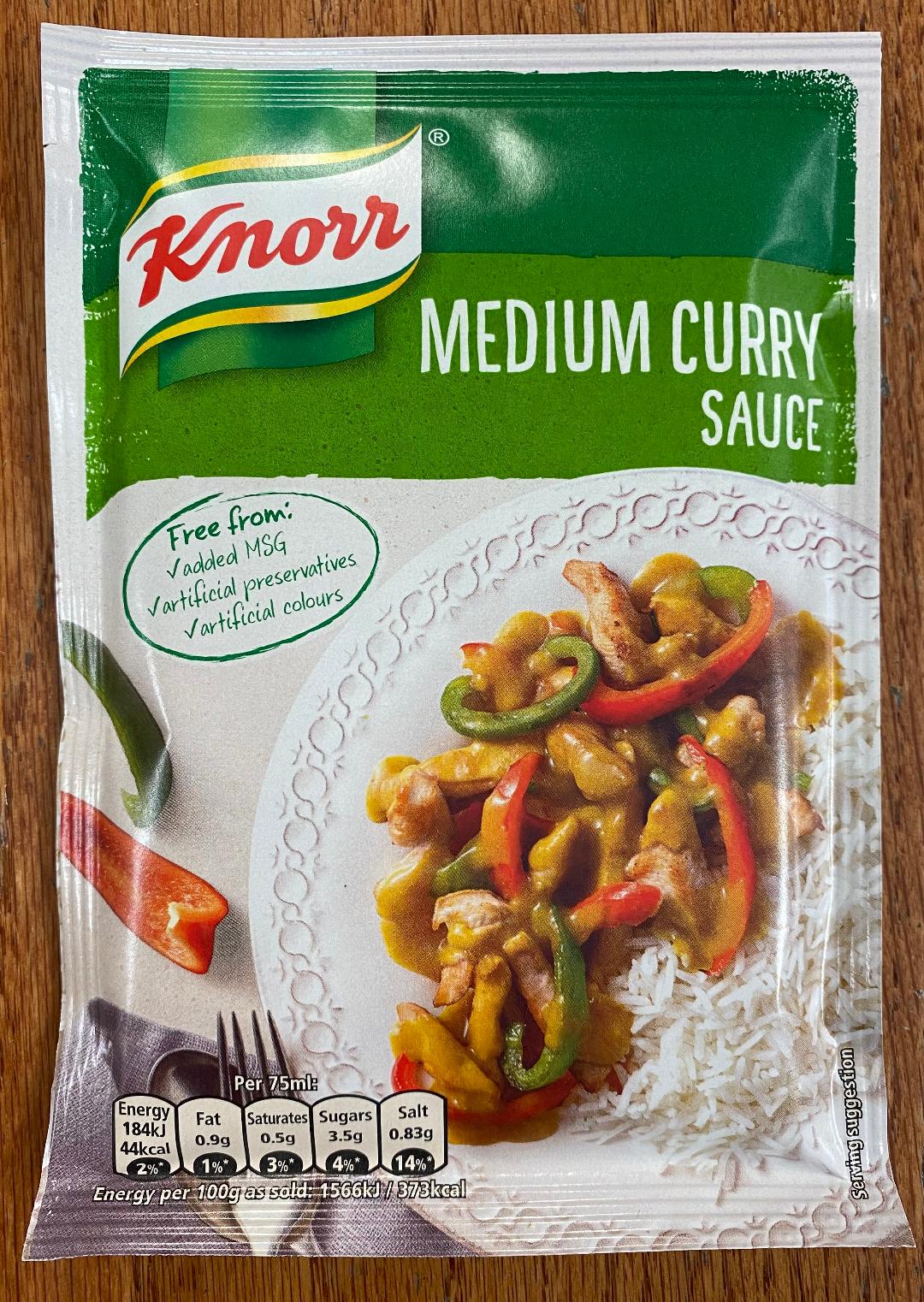 Medium Curry Sauce by Knorr add all the flovour with just the right heat