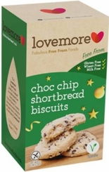 Lovemore Chocolate Chip Shortbread GF 150g- Coming Christmas 2026 PN