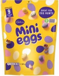 Mini Eggs Pouch 9 Treat Size Bags 287g - Easter 2026 FI
