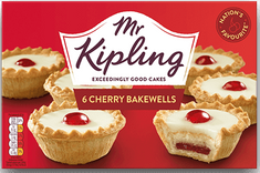 Mr Kipling 6 Cherry And Almond Bakewells 282g - Sold Out 