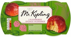 Mr. Kiplings Raspberry Sponge Pudding 2pk