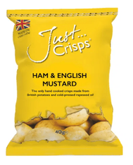 Just Crisps Ham & English Mustard Crisps 40g