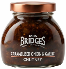 Mrs. Bridges Carmelised Onion & Garlic Chutney 4oz Mrs. Bridges Carmelised Onion & Garlic Chutney 4oz
